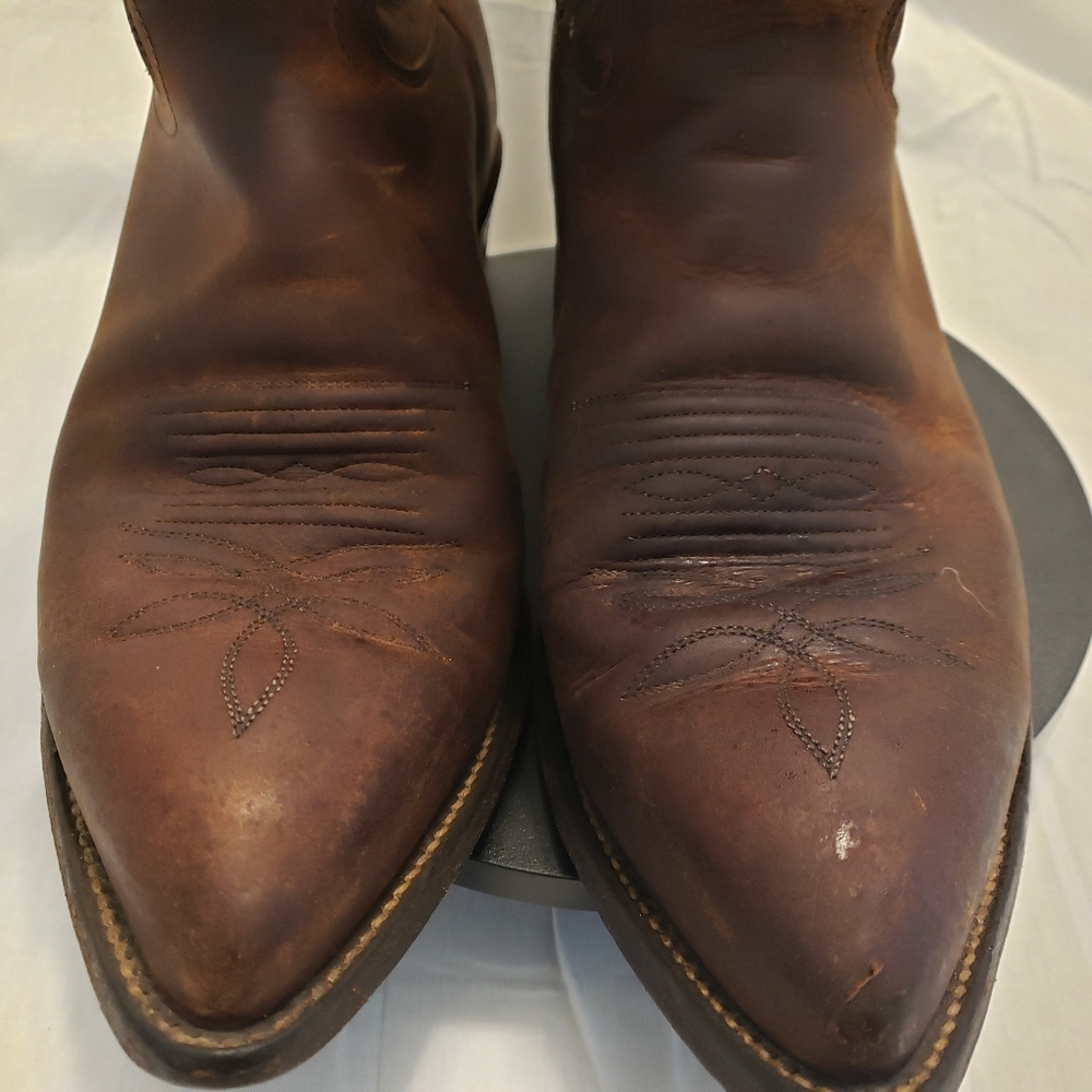 Justin 2252 Men's Classic Western Boot with Bay Apache Cowhide Foot and Rounded - Picture 4 of 10